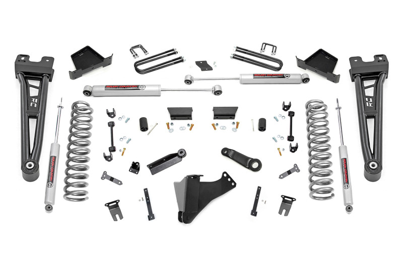 Rough Country 6 Inch Lift Kit - Gas - Radius Arm - Ford F-250/F-350 Super Duty 4WD (23-24) - 41630