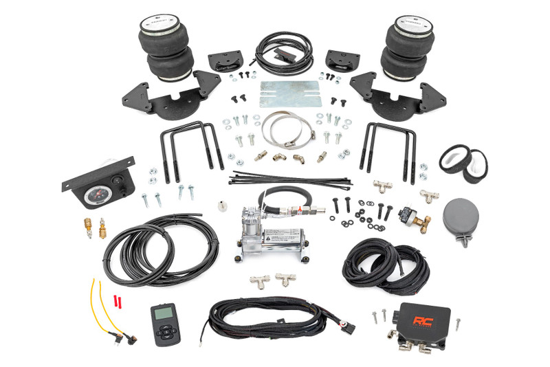 Rough Country Air Spring Kit w/compressor - Wireless Controller - Chevy/GMC 1500 2WD/4WD (19-23) - 10011WC