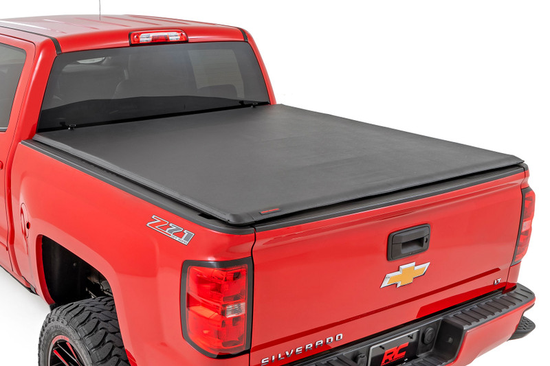 Rough Country Soft Roll Up Bed Cover - 5'9 Inch Bed - Chevy/GMC 1500 (14-18) - 42119551