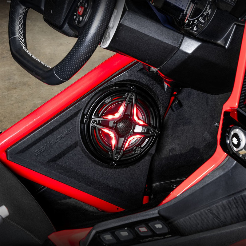 SSV Works Phase-6 K-Spec 1400 Watt 5-Speaker Audio-System for Ride Command Fits 18-25 Polaris Slingshot