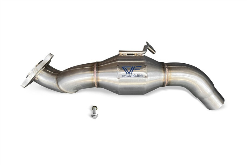 CVF 3 in. Stainless Steel Catted Downpipe for 22-23 Ranger 2.3L EcoBoost