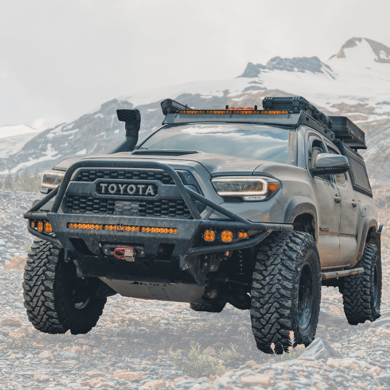 C4 Fabrication Hybrid Front Bumper with Winch for 16-23 Tacoma