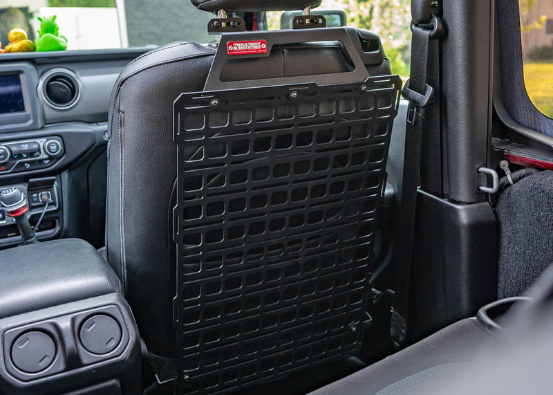 BuiltRight Seat Back Tech Plate MOLLE Kit: 18-25 Jeep JL & Gladiator