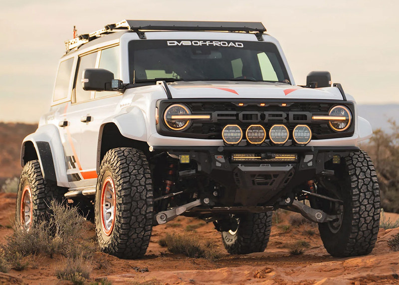 DV8 Tube Front Bumper for 22-26 Bronco Raptor - FBFR-02