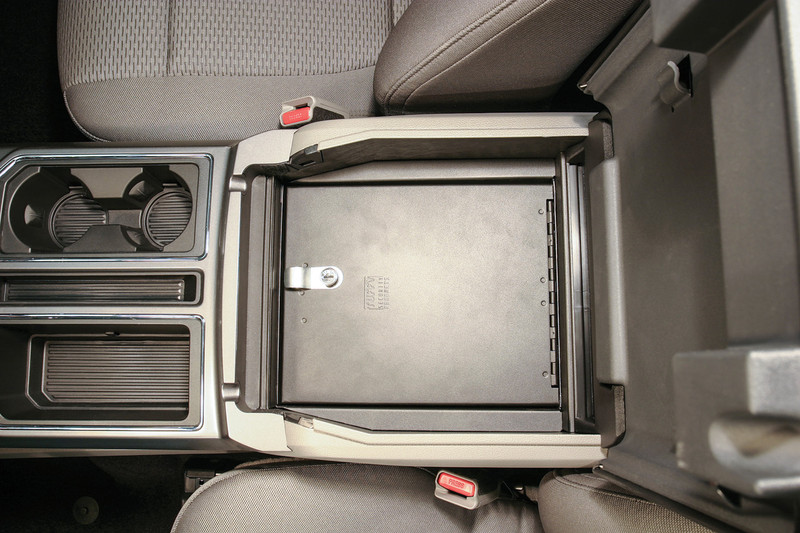 Tuffy Security Console Safe for 15-20 F-150, 17-22 F-250/350, 18-24 Expedition w/ Flow-Thru Console (Standard Key) - 317-01