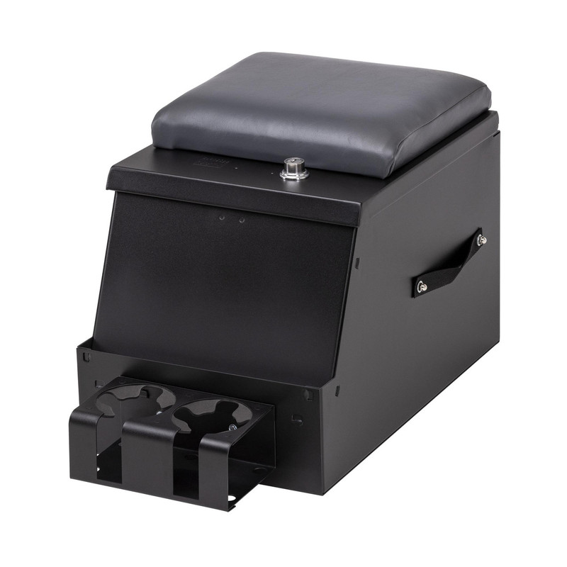 Tuffy Security Series II Center Console (12.5 in. Wide, Black Console, Charcoal Gray Armrest) - 016-C03