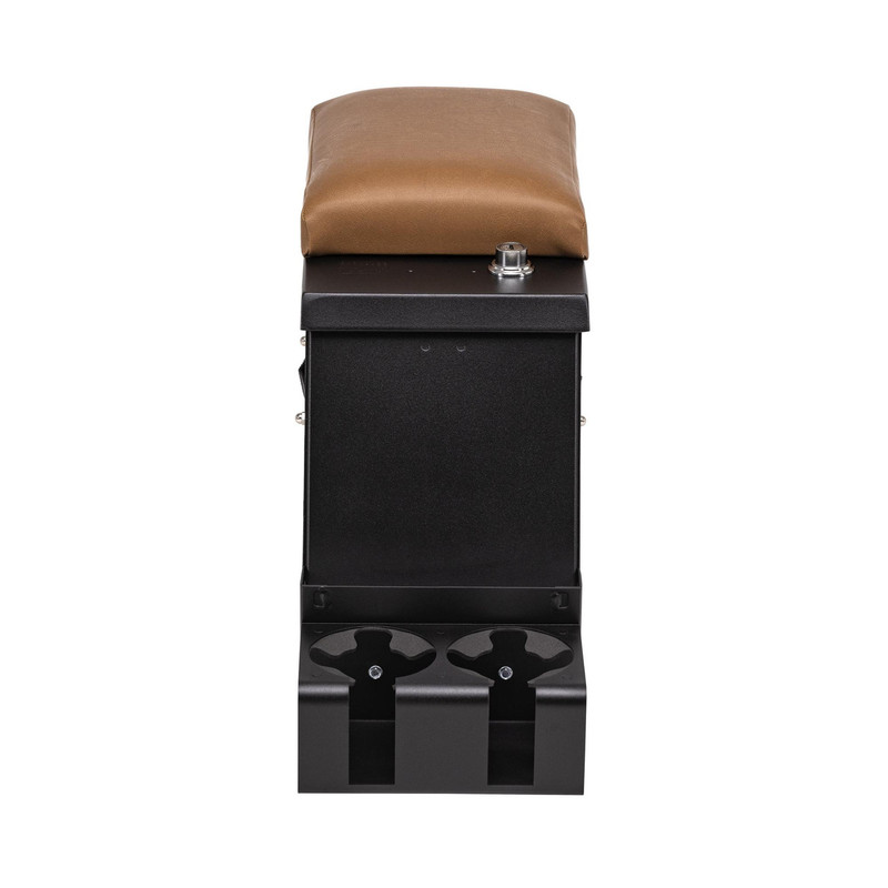 Tuffy Security Series II Center Console (8 in. Wide, Black Console, Spice Armrest) - 012-C04