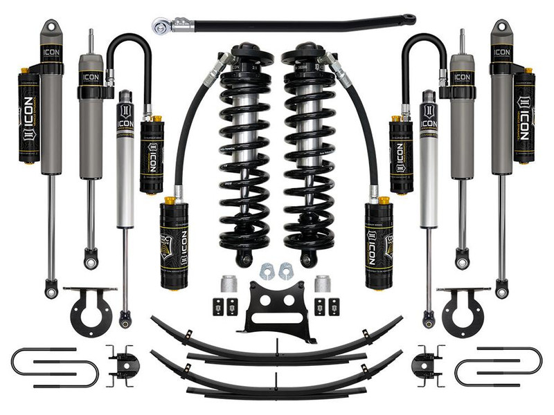 ICON 2.5-3" Lift, Stage 5 Coilover System w/ Leaf Springs for 08-10 F-250/350 - K63185