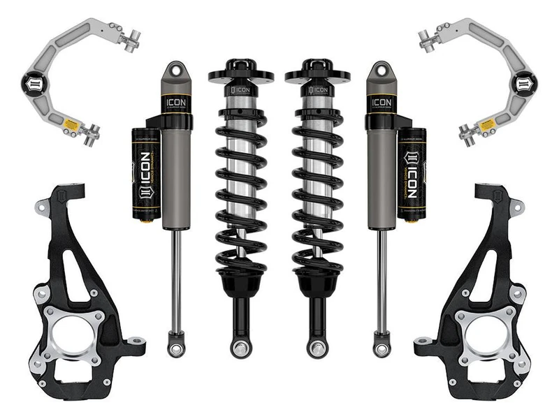 ICON 4wd, 3.5-4.5" Lift, Stage 2 Suspension System, Billet for 21-24 F-150 - K93142