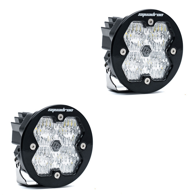 Baja Designs Squadron-R 2.0 Sport LED Light Pods, Wide Cornering (Pair), No Harness - 58-7805-2NH