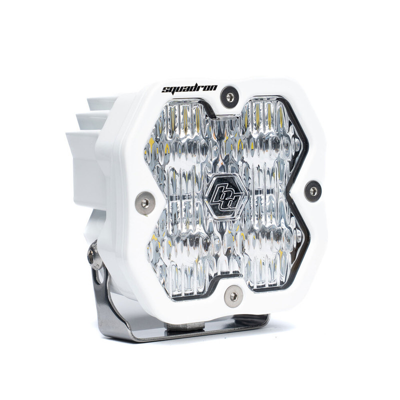 Baja Designs Squadron 2.0 Sport LED Light Pod, White Housing, Wide Cornering - 55-0005-WT-2