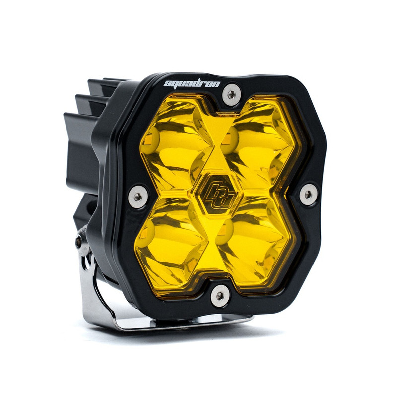 Baja Designs Squadron 2.0 Sport LED Light Pod, Spot (Baja Amber) - 55-0011-2