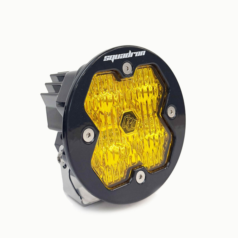 Baja Designs Squadron-R 2.0 Sport LED Light Pod, Wide Cornering (Baja Amber) - 58-0015-2