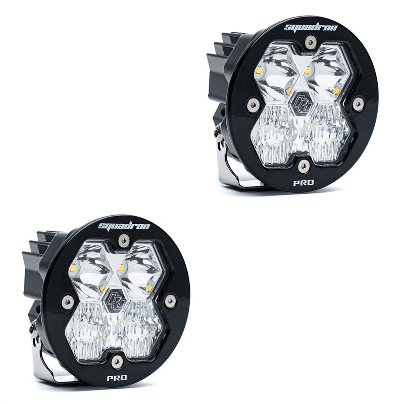 Baja Designs Squadron-R 2.0 Pro LED Light Pods, Driving/Combo (Pair), No Harness - 59-7803-2NH
