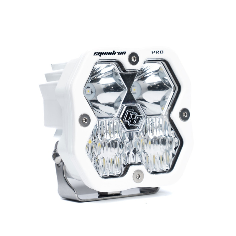 Baja Designs Squadron 2.0 Pro LED Light Pod, White Housing, Driving/Combo - 49-0003-WT-2