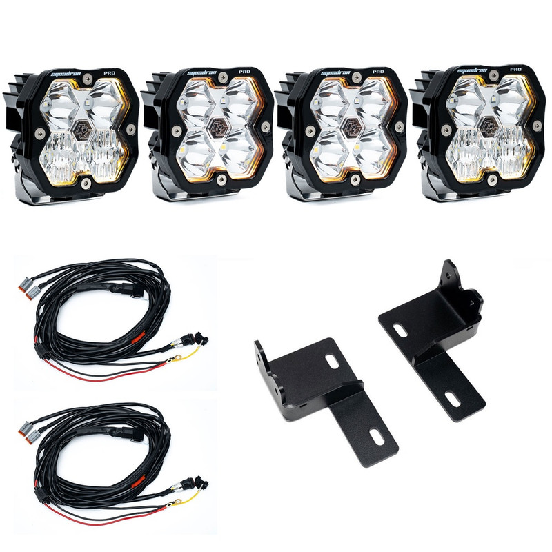 Baja Designs Squadron 2.0 Pro Behind-the-Grille Light Kit (Clear) for 25-26 4Runner - 44-0012