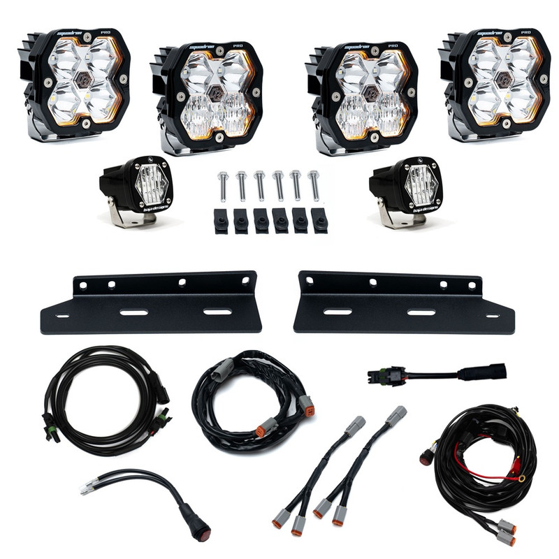 Baja Designs Squadron 2.0 Pro /S1 Fog Pocket Light Kit (Clear) for 21-26 Raptor - 44-0020