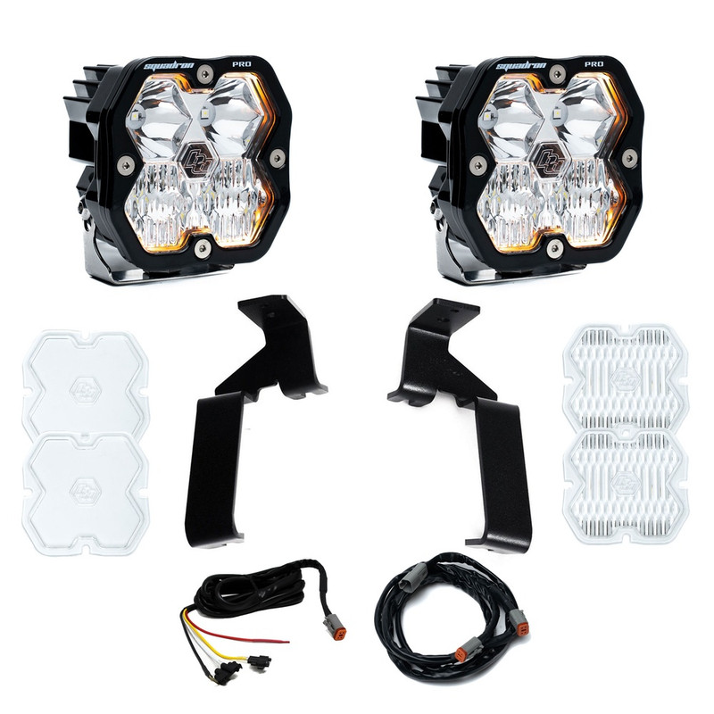 Baja Designs Squadron 2.0 Pro A-Pillar Light Kit, Driving/Combo (Clear) for 21-26 Raptor, 24-26 Raptor 37/R - 44-0021