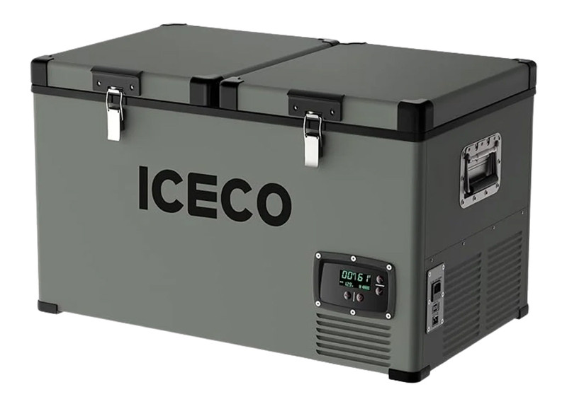 ICECO 63QT VL60 Dual Zone Metal Freezer with Cover | Olive