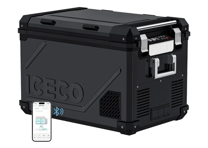 ICECO 58QT APL55 Dual Zone 12 Volt Freezer | Black
