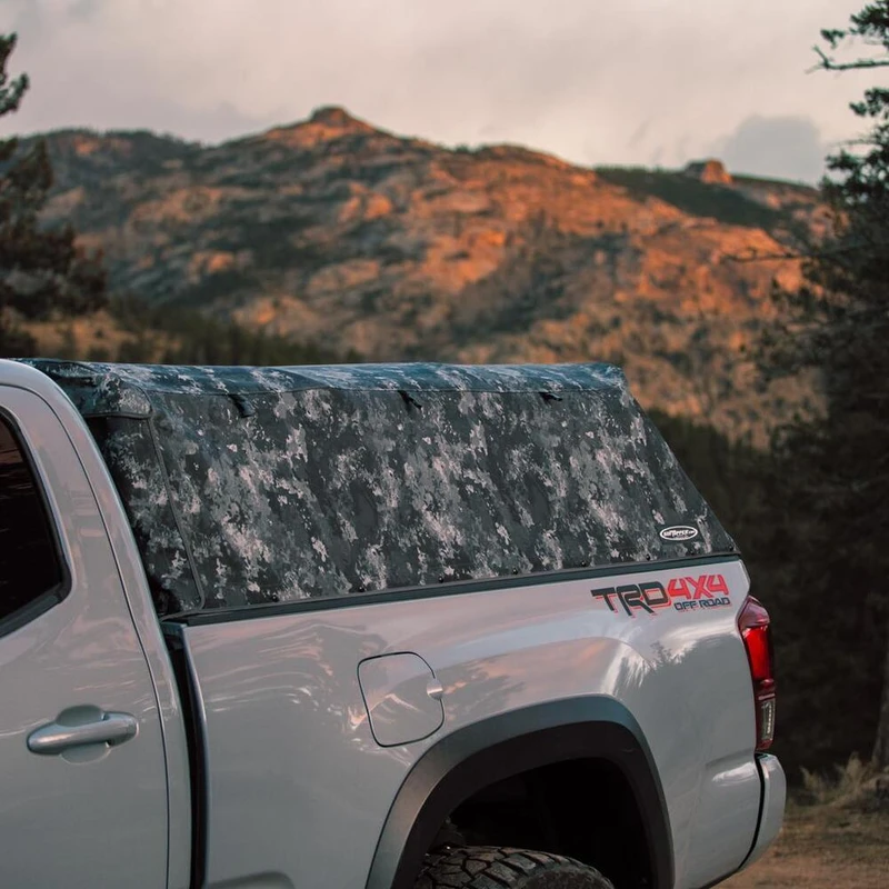 Softopper w/ Utility Track Clamps (Midnight Camo) for 16-23 Tacoma (6 ft. Bed) - SO-TC74O-MCSU