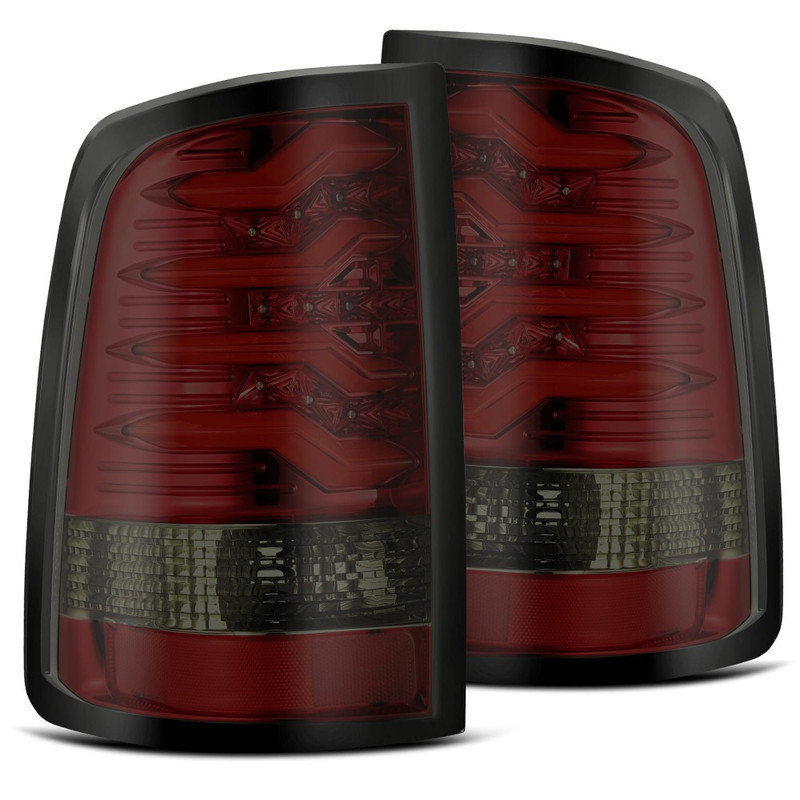AlphaRex PRO-Series LED Tail Lights (Red Smoke) for 09-18 RAM 1500, 10-18 RAM 2500/3500, 19-24 RAM 1500 Classic - 640020