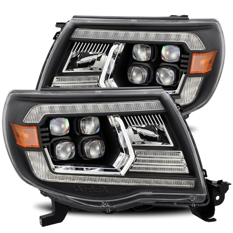AlphaRex NOVA-Series LED Projector Headlights (Black) for 05-11 Tacoma - 880742