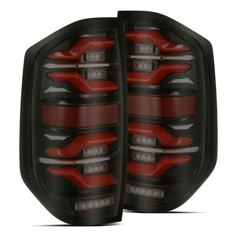 AlphaRex LUXX-Series LED Tail Lights (Black-Red) for 14-21 Tundra - 672050