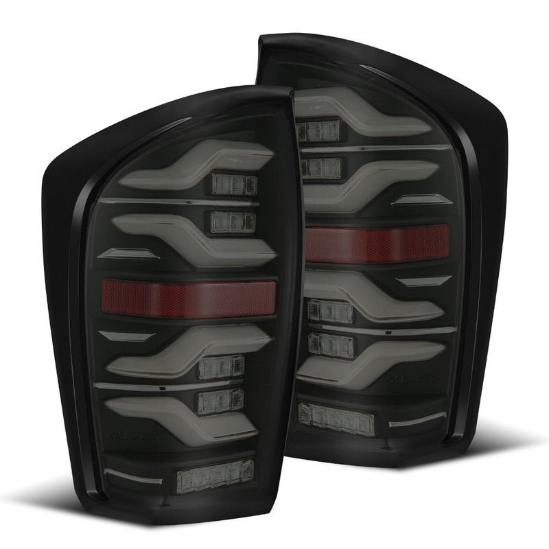 AlphaRex LUXX-Series LED Tail Lights (Black Smoke) for 16-23 Tacoma - 680090
