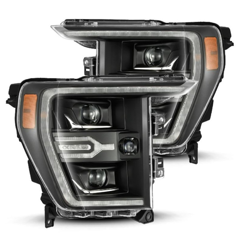 AlphaRex LUXX-Series LED Projector Headlights (Black) for 21-23 F-150, 21-23 Raptor - 880139