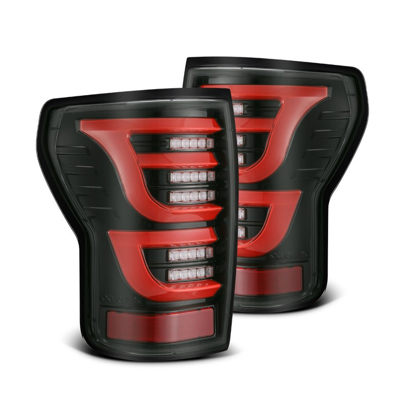 AlphaRex LUXX-Series LED Tail Lights (Black-Red) for 07-13 Tundra - 670050