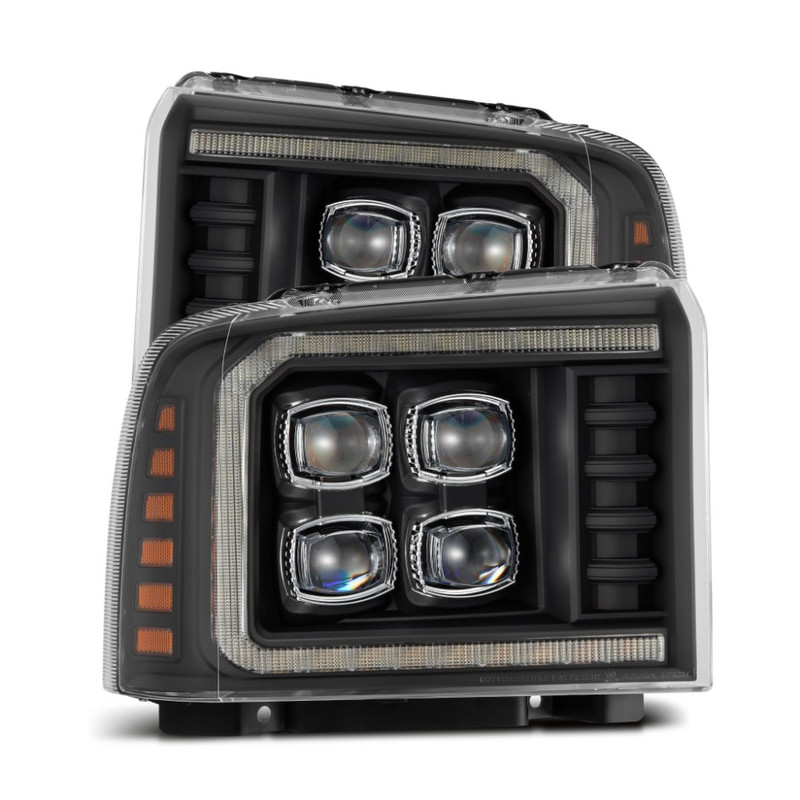 AlphaRex NOVA-Series LED Projector Headlights (Black) for 05-07 F-250/350/450/550 Super Duty, 05-07 Excursion - 880319