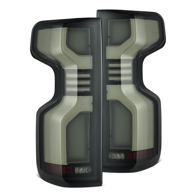 AlphaRex LUXX-Series LED Tail Lights (Black Smoke) for 19-26 Silverado 1500 - 620088