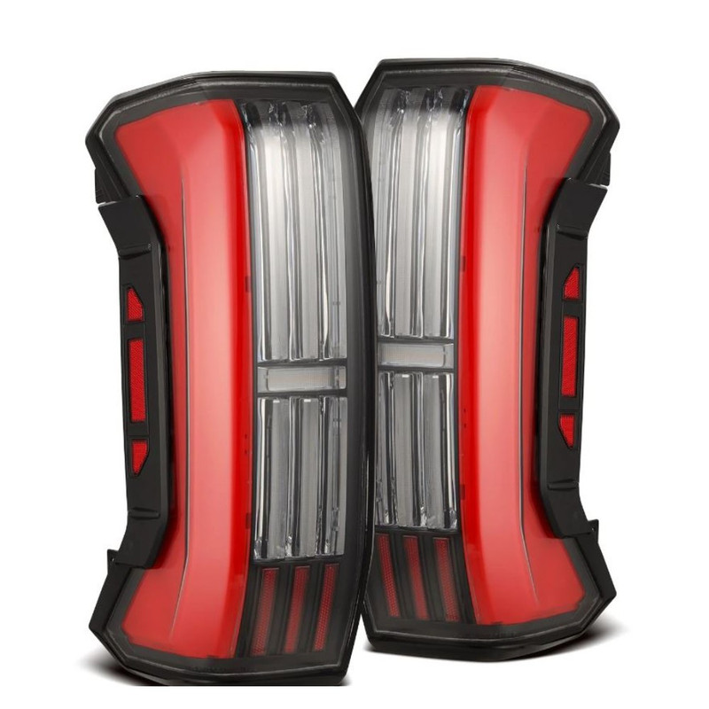 AlphaRex NOVA-Series Prismatic LED Tail Lights (Black-Red) for 22-26 Tundra - 673002