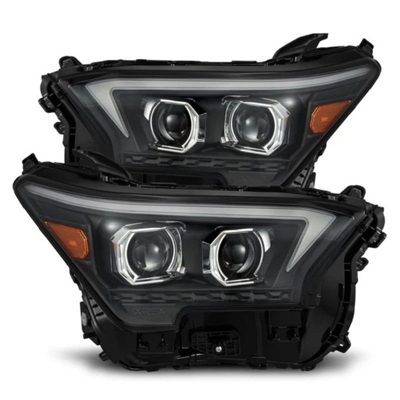 AlphaRex LUXX-Series LED Projector Headlights (Black) for 24-25 Tacoma, 25-26 4Runner - 880335