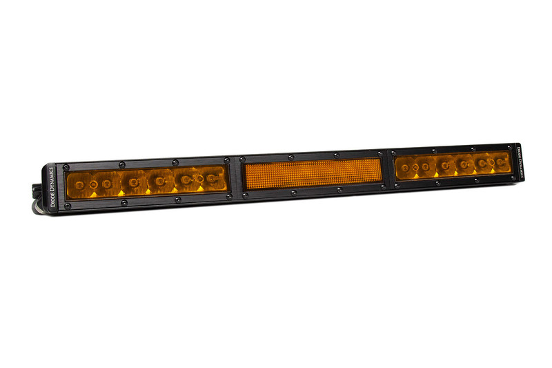 Diode Dynamics 18 Inch LED Light Bar Single Row Straight Amber Combo Each Stage Series-DD5052