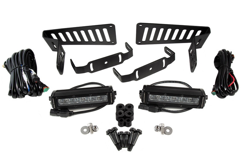 Diode Dynamics SS6 Cowl LED Bracket Kit for 18-21 Jeep JL Wrangler/Gladiator, White Driving-DD6092