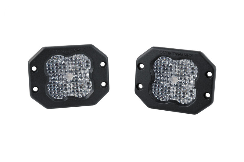 Diode Dynamics Worklight SS3 Pro White Flood Flush Pair-DD6209P