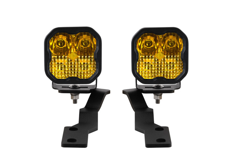 Diode Dynamics SS3 LED Ditch Light Kit for 16-21 Toyota Tacoma, Pro Yellow Combo-DD6375
