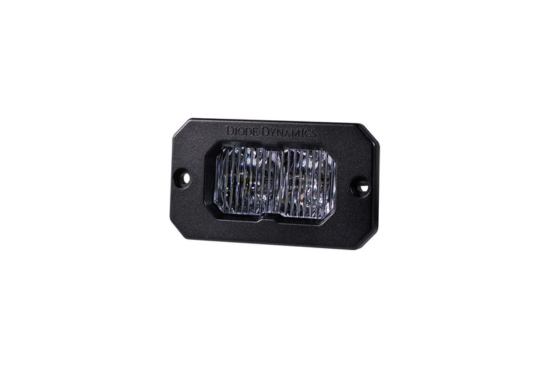 Diode Dynamics Stage Series 2 Inch LED Pod, Sport White Fog Flush Amber Backlight Each-DD6424S