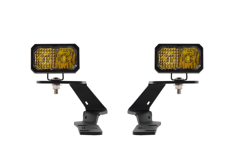 Diode Dynamics Stage Series 2in LED Ditch Light Kit for 19-21 Ford Ranger, Sport Yellow Combo-DD6588