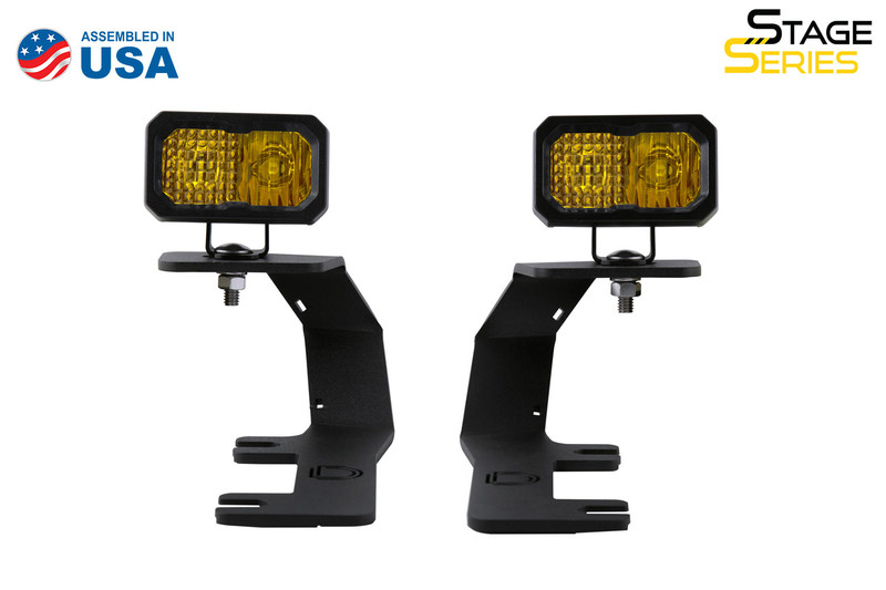 Diode Dynamics SSC2 LED Ditch Light Kit for 14-19 Silverado/Sierra, Sport Yellow Combo-DD6660