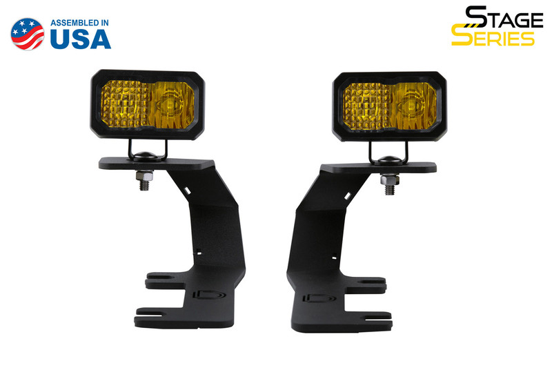 Diode Dynamics SSC2 LED Ditch Light Kit for 14-19 Silverado/Sierra, Pro Yellow Combo-DD6662