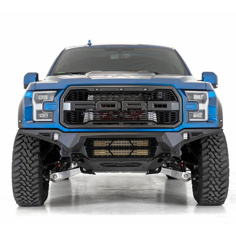 Addictive Desert Designs Raptor Bomber Front Bumper 20in Light Bar - F110012140103