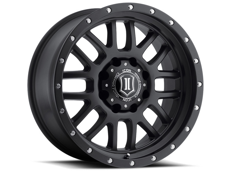 ICON Alloys Alpha Black - 20x9 | 8x180 | 12 ET | 5.5" BS - 1220908955SB