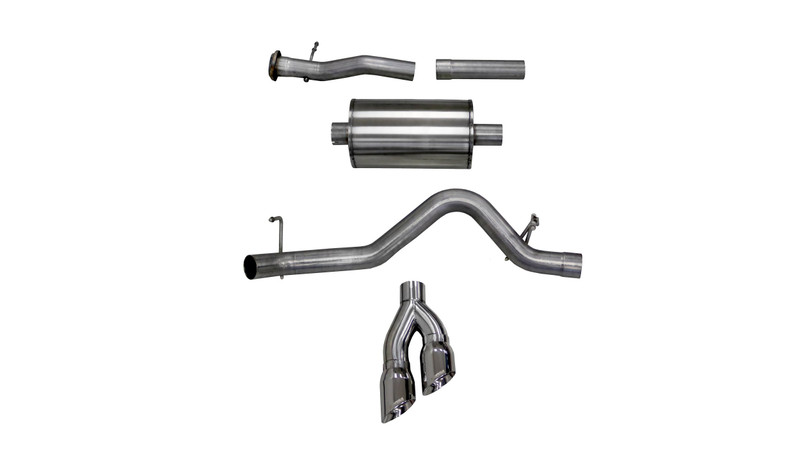 Corsa Performance 3.0in. Cat-Back Sport Single Side Exit Exhaust 4.0in. Polished Tips 15-16 Colorado/Canyon 3.6L V6 - 14744