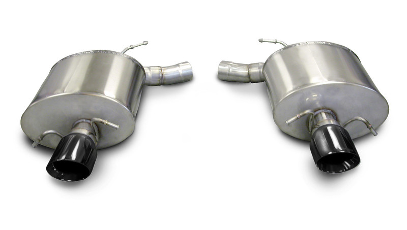 Corsa Performance 2.5in. Axle-Back Touring Dual Exhaust 4.0in. Black Tips 09-14 Cadillac CTS-V Sedan 6.2L V8 - 14940BLK