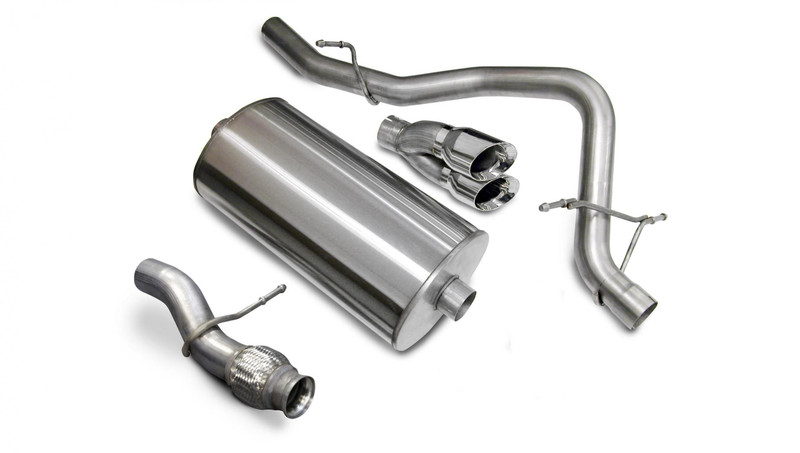 Corsa Performance 3.0in. Cat-Back Sport Single Rear Exit Exhaust 4.0in. Polished Tips 09-14 Chevy Tahoe/GMC Yukon 5.3L V8 - 14912