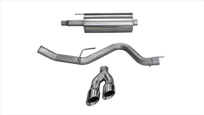 Corsa Performance 3.0in. Cat-Back Sport Single Side Exit Exhaust 4.0in. Polished Tips 15-20 Ford F-150 5.0L V8 - 14837