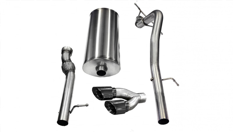 Corsa Performance 3.0in. Cat-Back Sport Single Side Exit Exhaust 4.0in. Black Tips 11-14 Cadillac Escalade EXT/ESV/GMC Yukon XL Denali 6.2L V8 - 14882BLK